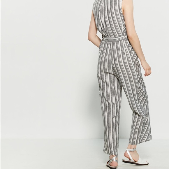 Laundry By Shelli Segal Pants - Laundry Striped Gray White Jumpsuit Romper Size 4